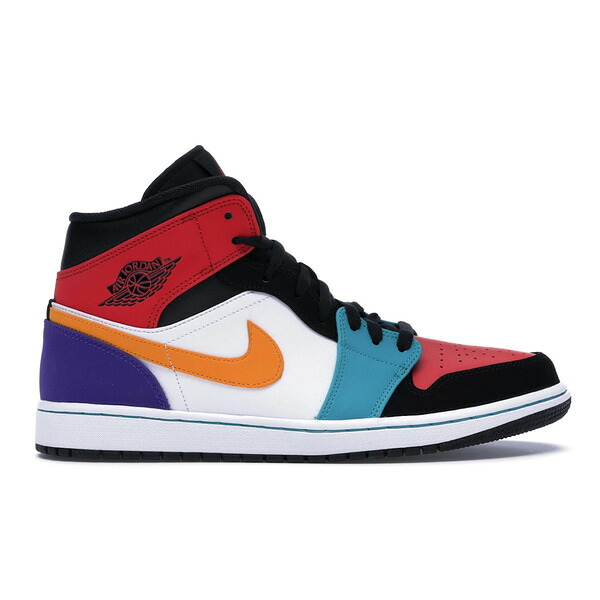 Jordan ジョーダン メンズ スニーカー  【Jordan 1 Mid Bred Multi-Color】  大きさ US_M_14 White/University Red-Black-Turbo Green