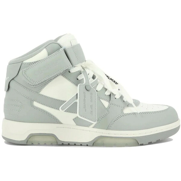 OFF-WHITE オフホワイト メンズ スニーカー  【Off-White Out Of Office Mid Top White Grey】  サイズ US_10(28.0cm) White/Grey