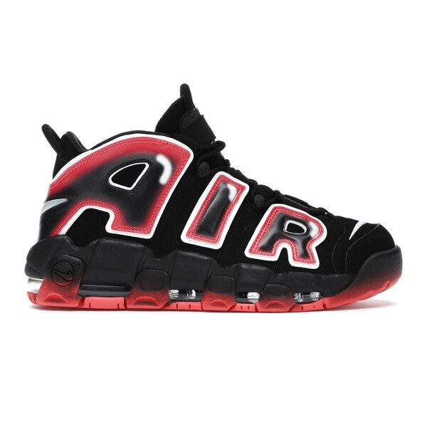 Nike ナイキ メンズ スニーカー 【Nike Air More Uptempo Black White Laser Crimson】 サイズ US_11.5(29.5cm) Black/White-Laser Crimson｜asty