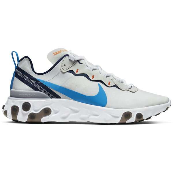 Nike ナイキ メンズ スニーカー 【Nike React Element 55 Clear Blue】 サイズ US_7.5(25.5cm) Vast Grey/White/Light Silver Grey/Clear Blue｜asty 71,390円