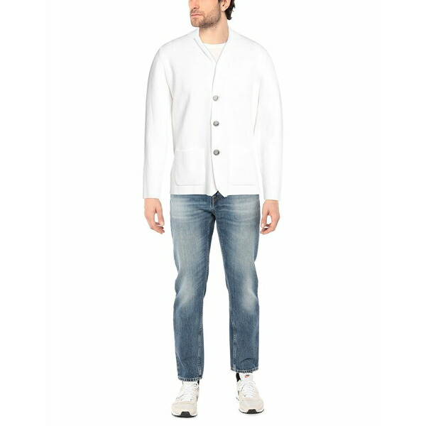 フェデーリ FEDELI メンズ カーディガン アウター Cardigans White