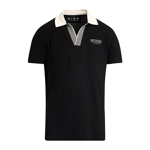 【送料無料】 ジョン リッチモンド メンズ Tシャツ トップス Polo shirts Black