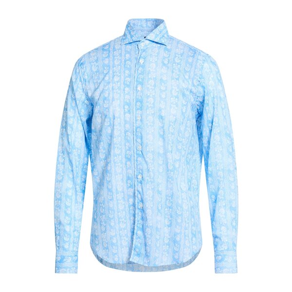 【送料無料】 フェデーリ メンズ シャツ トップス Shirts Azure