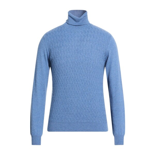 【貨物輸送無料】 バーバティー メンズ 編み物\u0026スウェーター アウター Turtlenecks Blue