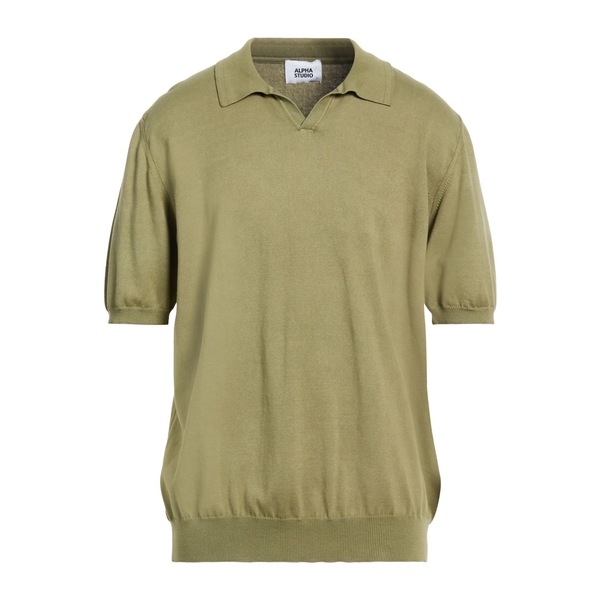 【貨物輸送無料】 アルファス テューディオ メンズ 編み物\u0026プルオーバー アウター Sweaters Green