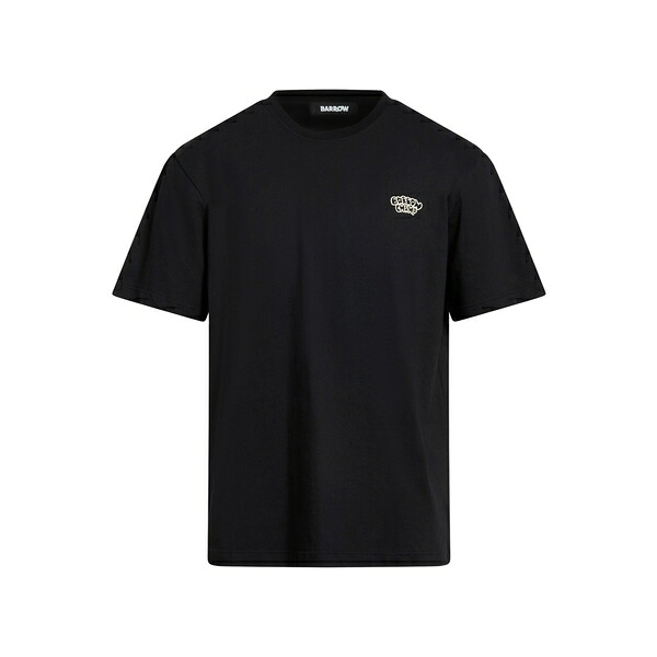 【貨物輸送無料】 バロウ メンズ プルオーバー トップス T-shirts Black