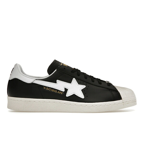 adidas アディダス メンズ スニーカー  【adidas Superstar 80s Bape Black White Gold (2022)】  大きさ US_10.5(28.5糎) Core Black/Footwear White/Gold