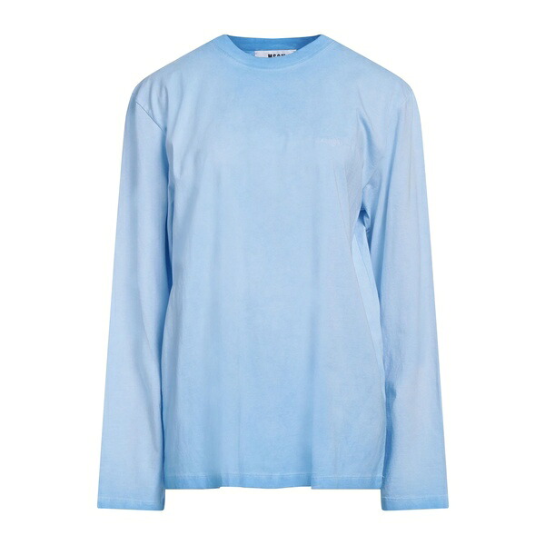 【送料無料】 エムエスジイエム レディース Tシャツ トップス T-shirts Azure