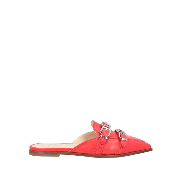 【送料無料】 エージーエル レディース サンダル シューズ Mules & Clogs Red|asty