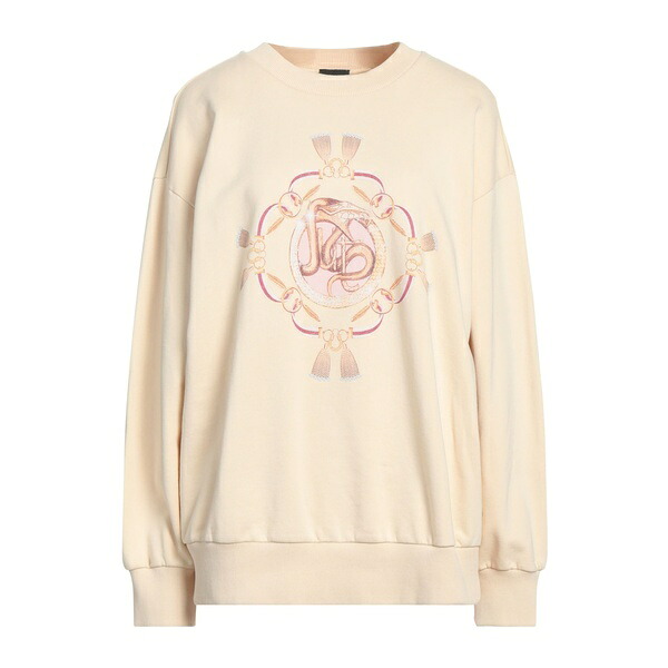 【貨物輸送無料】 ロベルトカヴァリ レディース パーカー・スウェットシャツ アウター Sweatshirts Beige