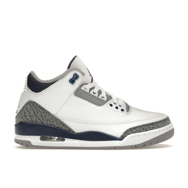 Jordan ジョーダン メンズ スニーカー  【Jordan 3 Retro Midnight Navy】  サイズ US_8(26.0cm) White/Cement Grey/Black/Midnight Navy