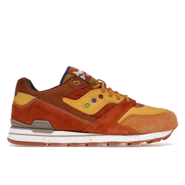 Saucony サッカニー メンズ スニーカー  【Saucony Courageous Feature Belgian Waffle】  サイズ US_8.5(26.5cm) Yellow/Brown