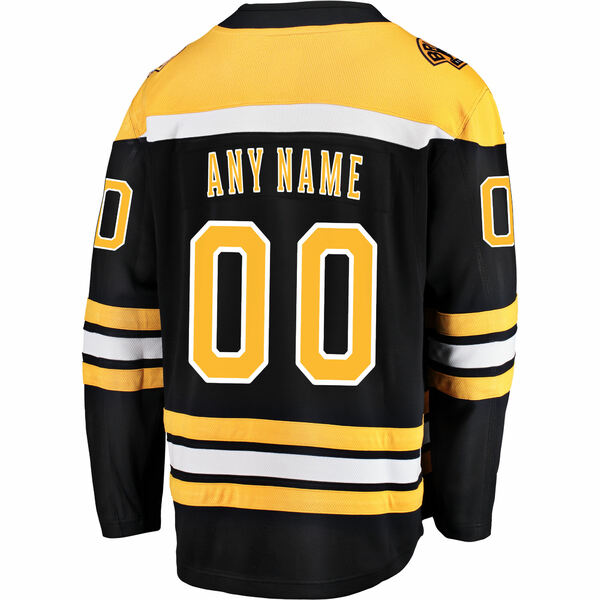 ファナティクス メンズ ユニフォーム トップス Boston Bruins Fanatics Branded Home Breakaway  Custom Jersey Black トップス