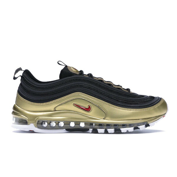 Nike ナイキ メンズ スニーカー  【Nike Air Max 97 Black Metallic Gold】  大いさ US_10(28.0糎) Black/Varsity Red-Metallic Gold-White