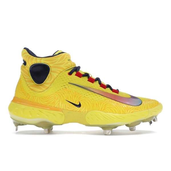 Nike ナイキ メンズ スニーカー  【Nike Alpha Huarache Elite 4 Mid Ronald Acuna Jr.】  大きさ US_10.5(28.5珊) Opti Yellow/University Gold/Sport Red/Midnight Navy