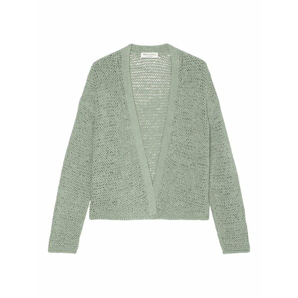 マルコポーロ レディース ジレー アウター Open-knit cardigan Green