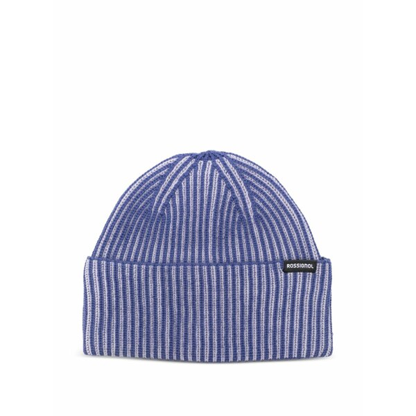 ロシニョール メンズ 帽子 アクセサリー Brigel striped beanie Blue｜asty