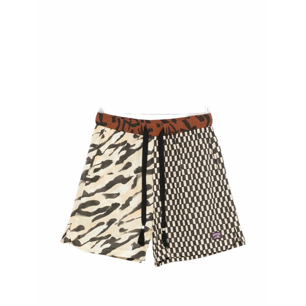 ナヌーシュカ メンズ カジュアルパンツ ボトムス Geometric-pattern shorts Neutrals｜asty