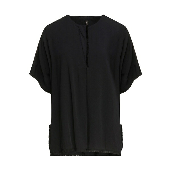 【貨物輸送無料】 マニラグレース レディース プルオーバー トップス Tops Black