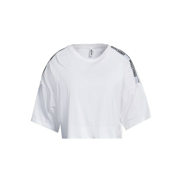 【貨物輸送無料】 モスキーノ レディース プルオーバー トップス T-shirts White