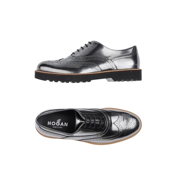 【貨物輸送無料】 ホー鵞鳥 レディース オックスフォード シューズ Lace-up shoes Grey