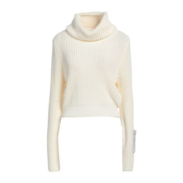 【送料無料】 ヒノミネイト レディース ニット&セーター アウター Turtlenecks White|asty