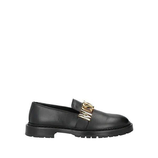 【貨物輸送無料】 モスキーノ レディース スリッポン・ローファー シューズ Loafers Black