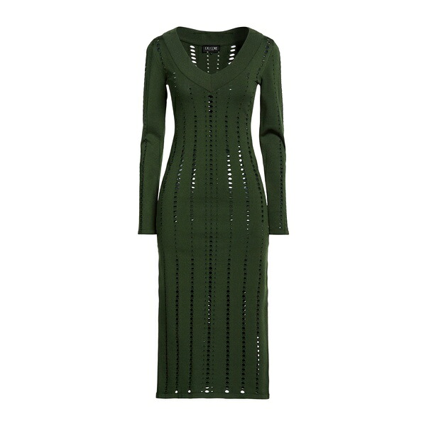 【貨物輸送無料】 デル コーレ レディース 衣裳 トップス Midi dresses Green