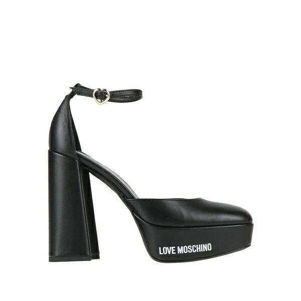 【貨物輸送無料】 モスキーノ レディース パンプス シューズ Pumps Black