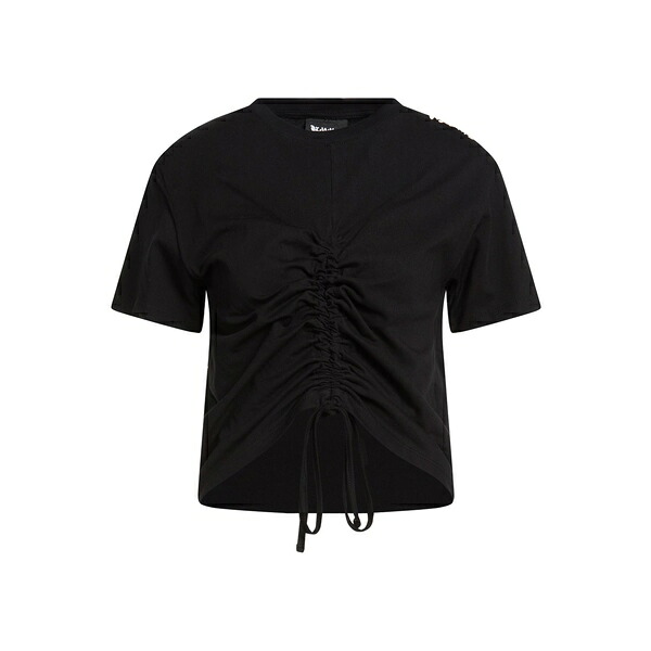 【貨物輸送無料】 ディスクレイマー レディース プルオーバー トップス T-shirts Black