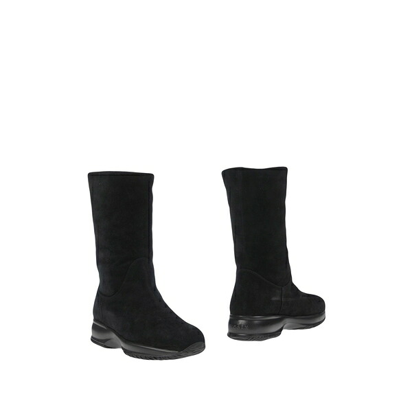 【送料無料】 ホーガン レディース ブーツ シューズ Ankle boots Black｜asty