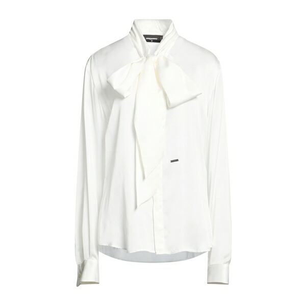 【送料無料】 ディースクエアード レディース シャツ トップス Shirts White
