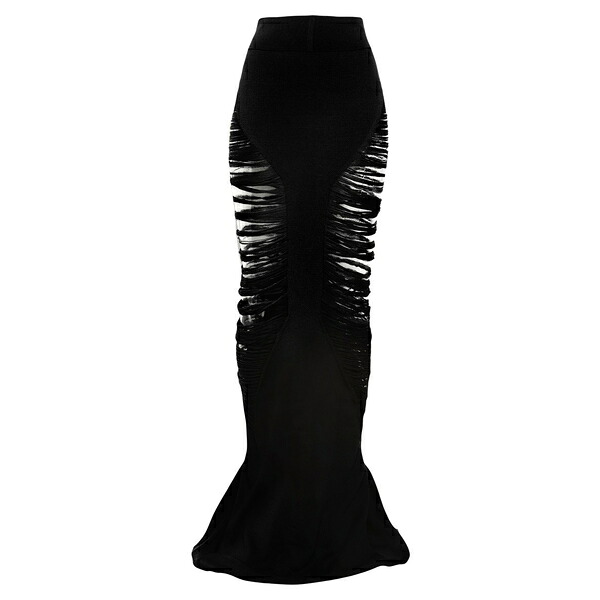 【貨物輸送無料】 リックオウエンス レディース スコート ボトムス Maxi skirts Black