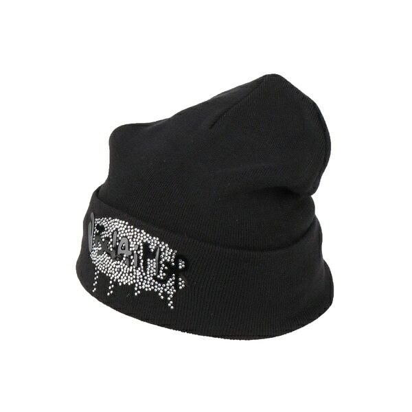 【貨物輸送無料】 ディスクレイマー レディース 鳥打ち帽 付属物 Hats Black