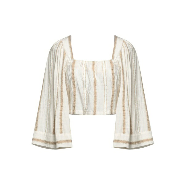 【送料無料】 フライ ガール レディース Tシャツ トップス Tops Beige｜asty