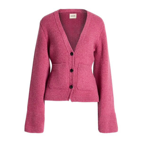 【貨物輸送無料】 紙凧 レディース 編み物\u0026プルオーバー アウター Cardigans Red