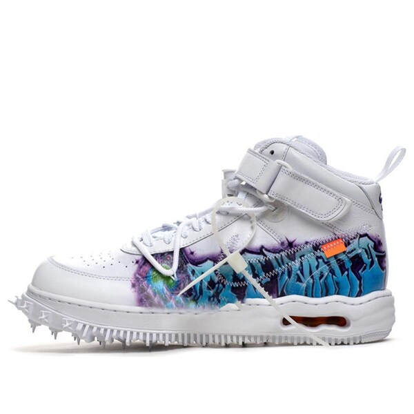 Nike ナイキ メンズ スニーカー エアフォース 【Nike x Off-White Air Force 1 Mid 'Graffiti' DR0500-100】 サイズ US_10.5(28.5cm)｜asty
