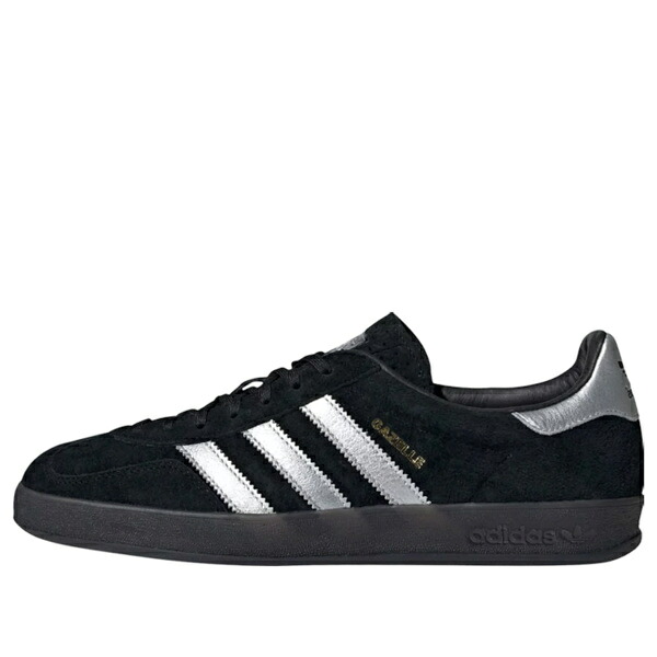 adidas アディダス メンズ スニーカー 【adidas Gazelle Indoor \u0027Black Matte Silver\u0027 ID0988】  大いさ US_6(24.0糎) メンズ靴-スニーカー-靴