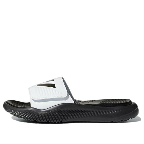 adidas アディダス メンズ スニーカー 【adidas Alphabounce Slide \u0027White Black\u0027 FZ0388】  大きさ US_7(25.0糎)