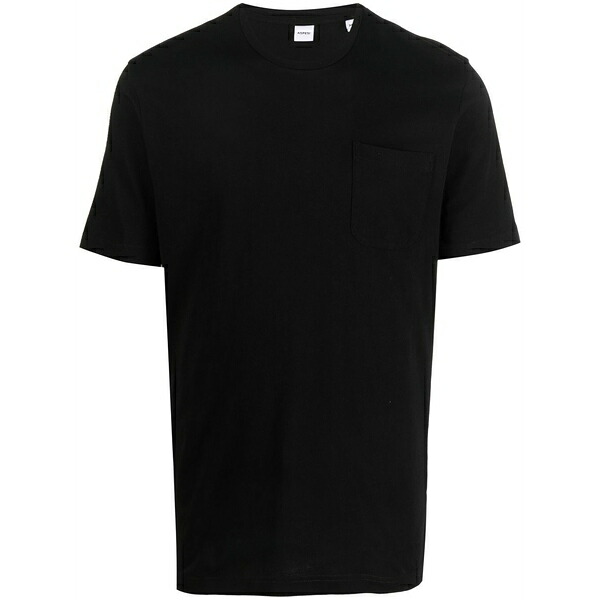 アスペジ メンズ Tシャツ トップス Short-sleeve cotton t-shirt Black｜asty