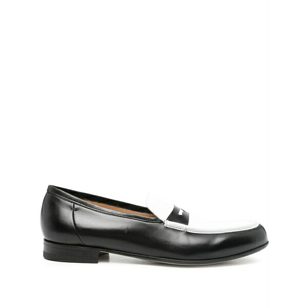 リドフォルト メンズ スリッポン・ローファー シューズ Leather loafers Black|asty