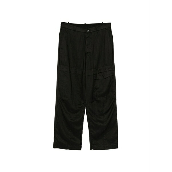 マスナダ メンズ カジュアルパンツ ボトムス Buttoned cargo trousers Black｜asty