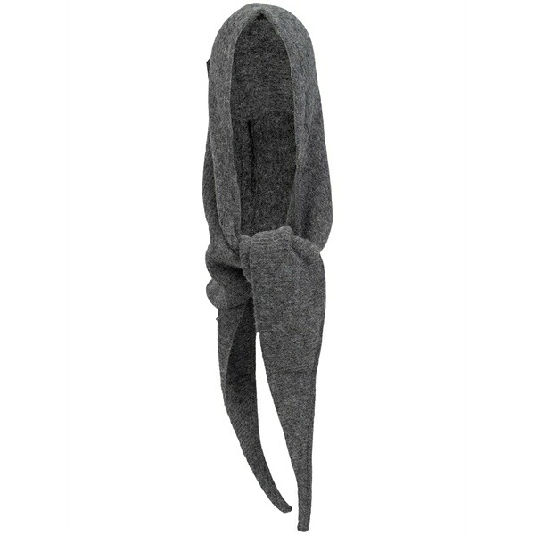ガニー レディース 帽子 アクセサリー Scarf knitted balaclava Grey｜asty
