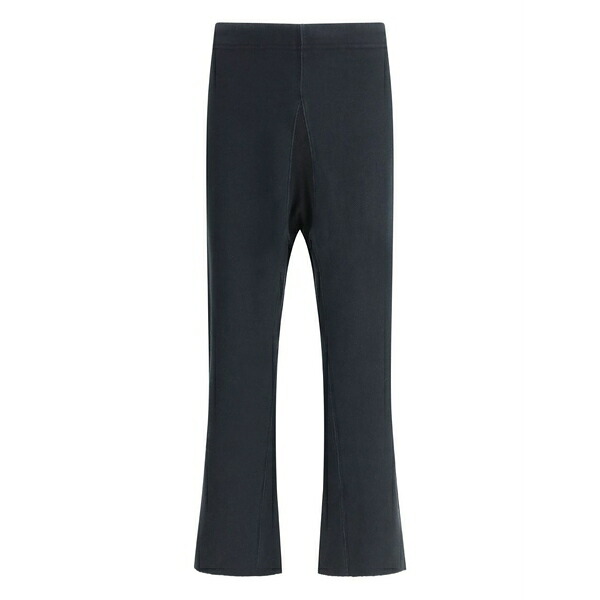 マルタンマルジェラ メンズ カジュアルパンツ ボトムス Flared raw-edge trousers Black|asty