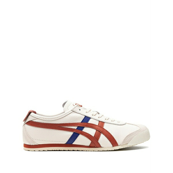 オニツカタイガー メンズ スニーカー シューズ Mexico 66芒聞 "birch/rust red" sneakers White｜asty