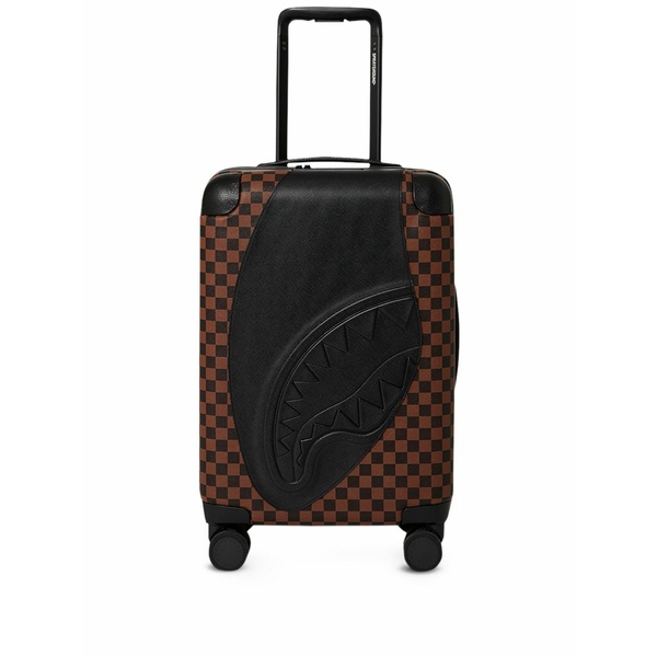 吹きつける競技場 メンズ うしろ側容器に並べる・背嚢 御徒面子 Jetstream checkerboard shark trolley bag Brown
