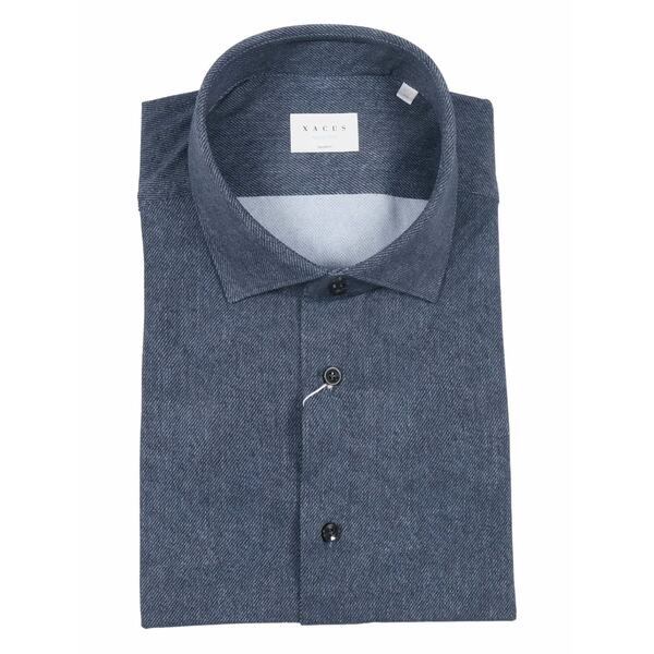 ザカス  メンズ プルオーバー トップス Button-down shirt Blue