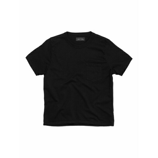 レスティエン メンズ プルオーバー トップス Chest-pocket cotton t-shirt Black