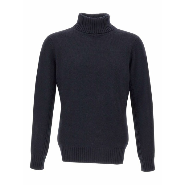 カングラ  メンズ ニット\u0026セーター アウター Roll-neck ribbed-trim sweater Blue