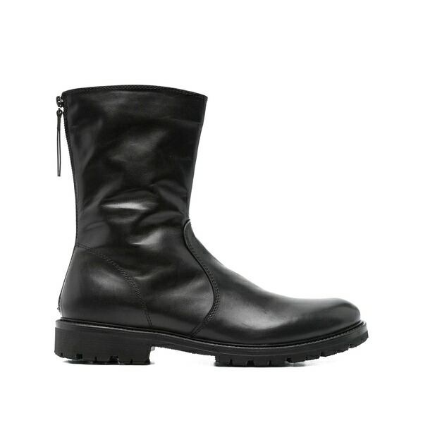 ヘンダーソン・ブラッコ メンズ ブーツ シューズ Zip-fastening leather boots Black